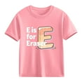 thumbnail image 2 of DeHolifer Boys Girls T-Shirts Cotton Funny Alphabet Letter School Education Crewneck Short Sleeve Tee Tops, 2 of 8