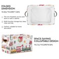 thumbnail image 2 of Yayeee 2 Pack Canvas Storage Basket with Handles for Shelves Fabric Bins Closet Organizer, Christmas Penguin, 2 of 8