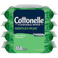 thumbnail image 1 of GentlePlus Flushable Wipes, Aloe & Vitamin E, 4 Packs, 168 Total Wipes, 1 of 1