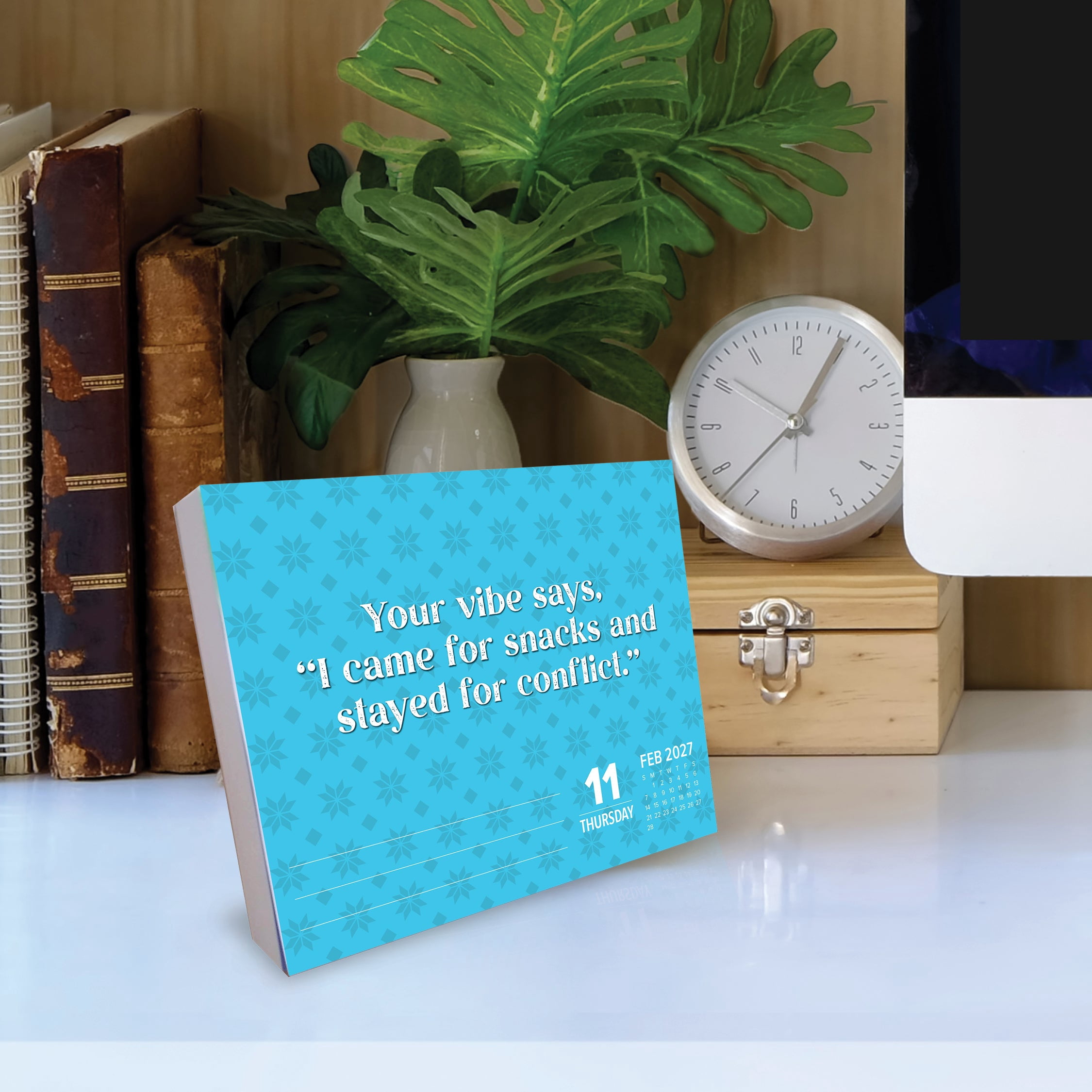 Willow Creek Press, Sprinkle Sarcasm Like Confetti 2027 Box Calendar