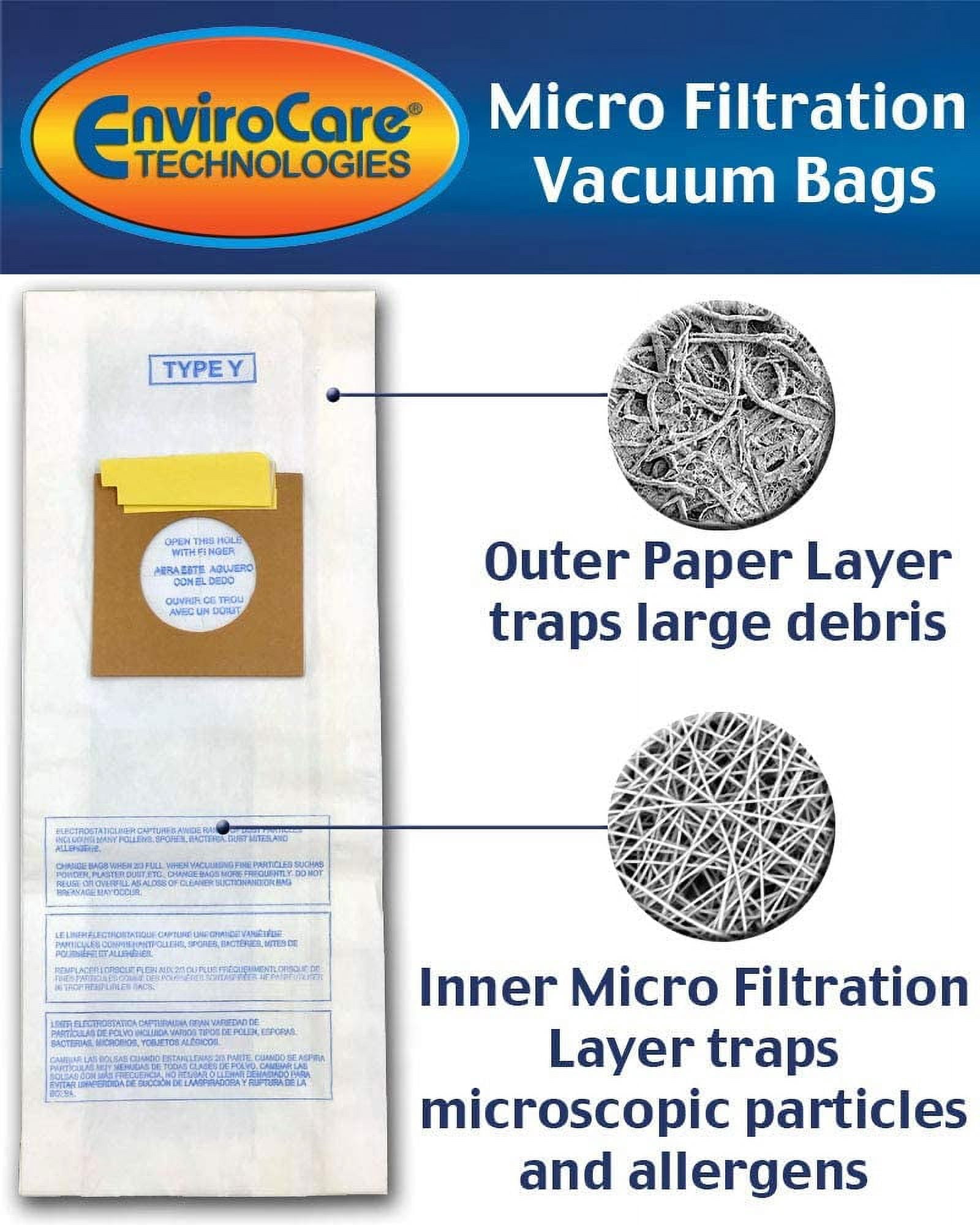Replacement Part For Hoover EnviroCare Vacuum Bags for Type Y Upright Vacuum Cleaners