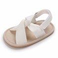 thumbnail image 6 of Odeerbi Infant Toddler Boys Girls Sandals Soft Sole Shoes Slip Resistant Prewalker Baby Non Slip Summer Sandals White, 6 of 9