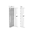 thumbnail image 2 of Azar 44"(H) x 13 3/4"(W) Pegboard Powerwing Display Clear 700352-CLR, 2 of 2