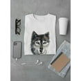 thumbnail image 3 of Watercolor White Eyed Wolf Tee Men's -Image by Shutterstock, 3 of 4