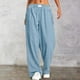 thumbnail image 1 of WILLBEST Pantalones Casuales de Pana para Mujer, de Pierna Recta, con Bolsillos para Una Comodidad Elegante. Grande, 1 of 8