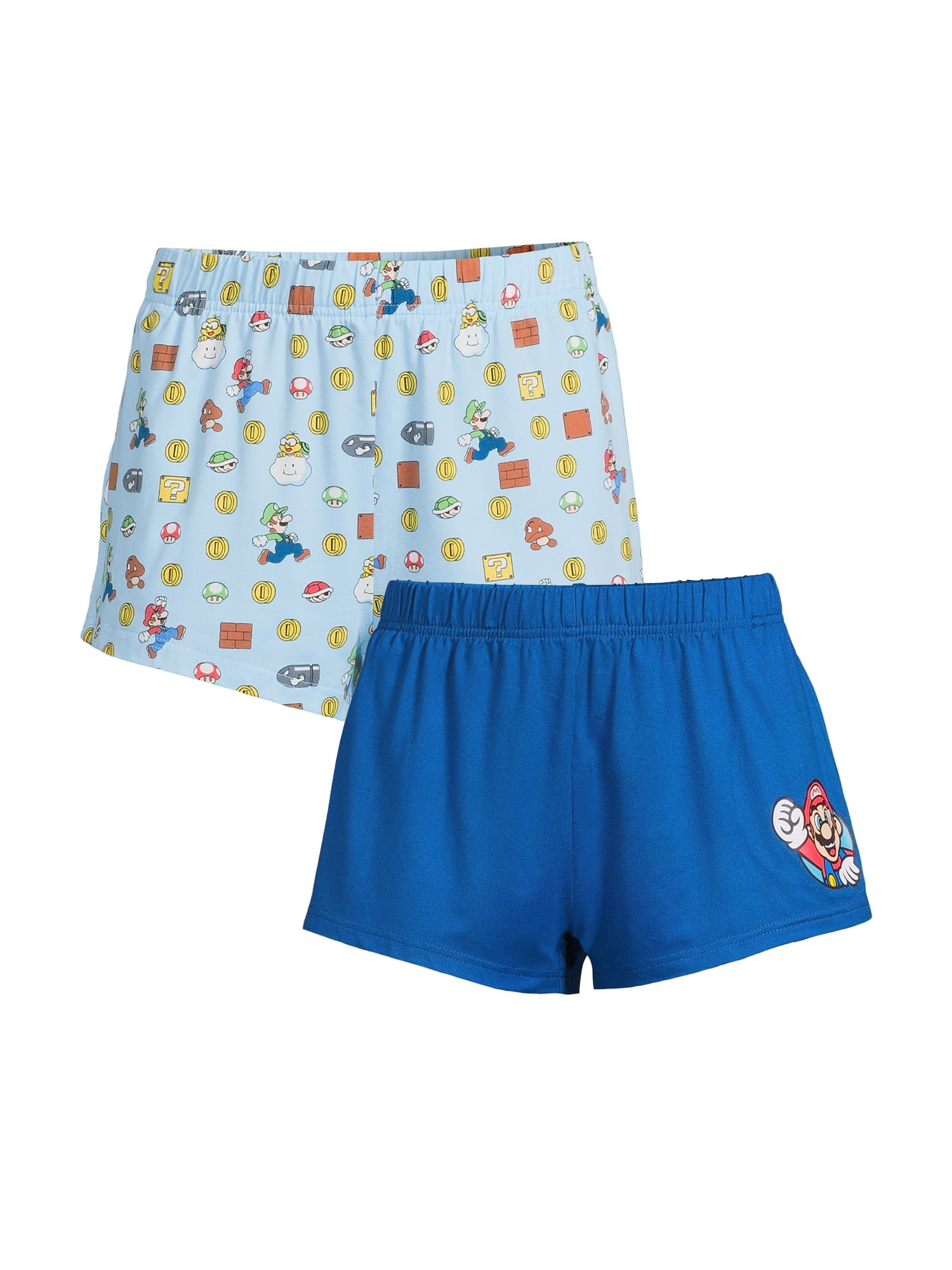 Nintendo Super Mario Women's Boxer Shorts, 2-Pack