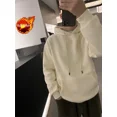 thumbnail image 3 of Sudadera con capucha para hombre, ropa de calle lisa, nueva sudadera, camisetas cálidas de invierno, sudadera con capucha holgada para hombre, oferta de bienvenida, sudadera sencilla de una pieza Emo, 3 of 5