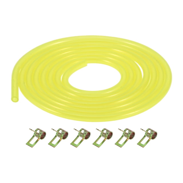 Ofertas Únicas 1 Juego de Manguera de Combustible Universal de Gasolina Plástica Amarilla 4.92ft 0.08"OD 0.14"ID