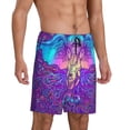 thumbnail image 2 of Fotbe Elephant in Tribal Style Pajama Shorts for Men, Men's Pajama Bottoms, Sleepwear,Short Pajama Pants-Small, 2 of 9