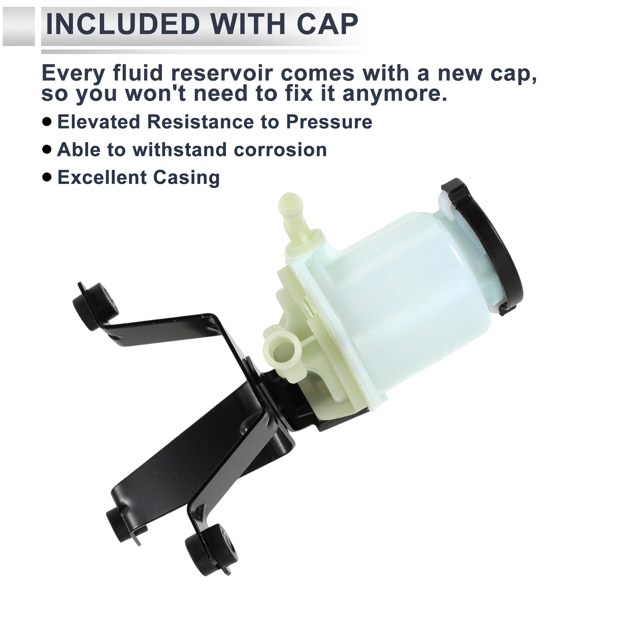 Unique Bargains Power Steering Reservoir for Toyota 4runner Fj 2003-2010 Automotive Power Steering Tank 1 Pcs