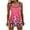 Hot Pink, variant on WREESH Womens Swim Dress Tankini Set Split Bikini Two-Piece Print Beach Swimsuit Beachwear Bathing Suits Green
