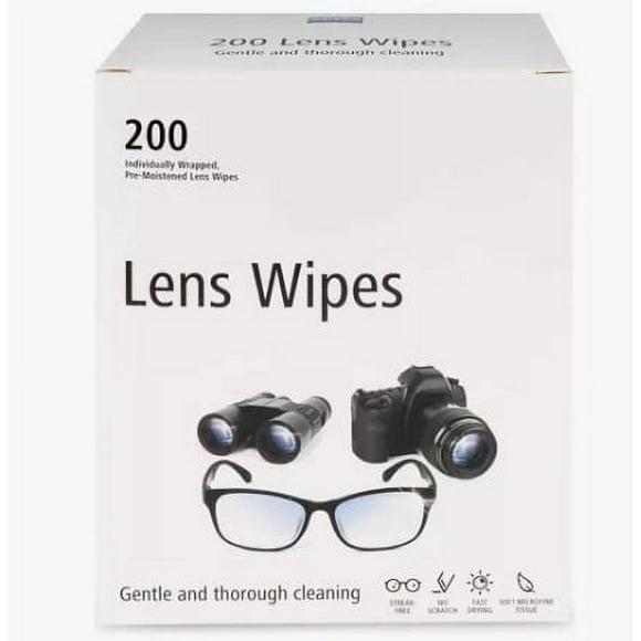 200 Toallitas Limpia Lentes Húmedas En Tejido Microfino