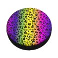 thumbnail image 2 of Kdxio Spare Tire Cover for RV Trailer, Waterproof Wheel Cover,Camper Spare Tire Cover Fit for Rv SUV Truck Travel Trailer 16 inch-Animal Paw Rainbow, 2 of 8