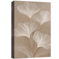 thumbnail image 6 of Canvas Print Minimalist White Ginkgo Leaves Botanical Wall Art Neutral Modern Nature Decorative for Living Room Bedroom - 24"x36", 6 of 8