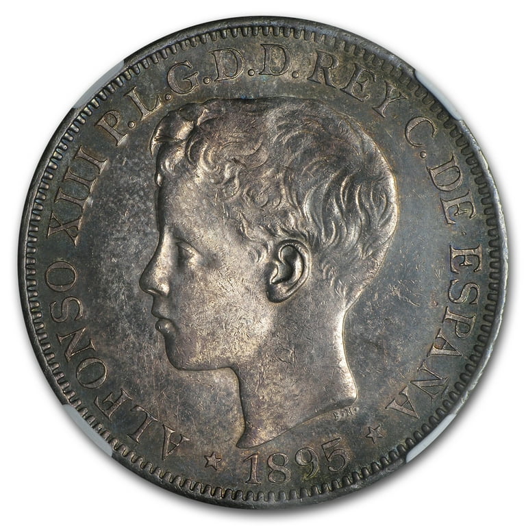 1895 Puerto Rico Silver Peso Choice AU-58 NGC - Walmart.com