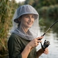 thumbnail image 4 of Aodebiao Filet à Tête d'Insecte en Maille Fine avec Chapeau pour la Pêche, la Randonnée, Protection contre les Insectes, Capuche Ventilée, Couvre-Visage Anti-Moustiques, 4 of 6