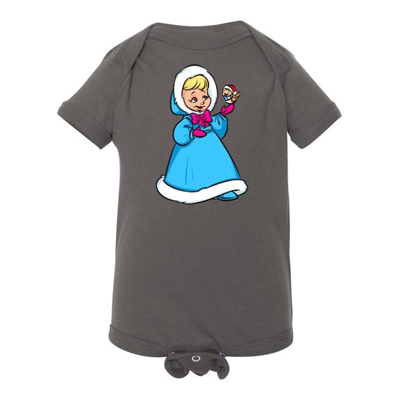 Winter Girl And Bird Bodysuit Infant -Image by Shutterstock,  24 Months