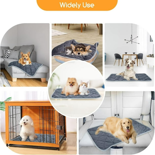 ShenFei Size Xl 115x72cm Grey Self Heating Pet Pad Thermal Dog Cat Blanket Machine Washable Reusable Safe Self Heated Soft Pet Blankets Non slip