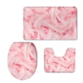 thumbnail image 1 of GOHAO Jinse-floral796 3 Piece Bathroom Rugs Set Bath Rug Contour Mat and Toilet Lid Cover, 1 of 2