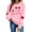 Pink, variant on FAWUUDO Valentines Day Shirts Women Valentine Crewneck Sweatshirts Love Heart Sweatshirt Valentine's Long Sleeve Tops Pink M