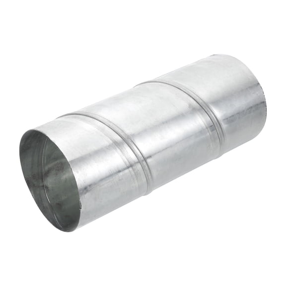 Uxcell 5 Inch Round Spiral Air Duct, 12 Inch Long Galvanized Steel Ducting Vent Hose