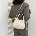 thumbnail image 4 of Bolso de mensajero de cuero artificial para mujer, bolso de gran capacidad de PU para mujer, 4 of 5