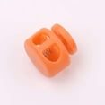 thumbnail image 4 of 50Pcs Plastic Cord Locks Double Hole Spring Cord Locks End Toggle Stoppers Sliding Fastener Buttons for Paracord Sportswear Shoelace Lanyard Orange One Size, 4 of 5