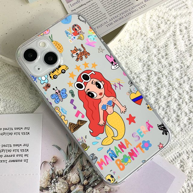Karol G Manana Phone Case For iPhone 16 15 14 13 12 11 Mini Pro Max X XR XSMax 7 8 Plus SE20 Transparent Cover T-29cc24072014 iPhone 15