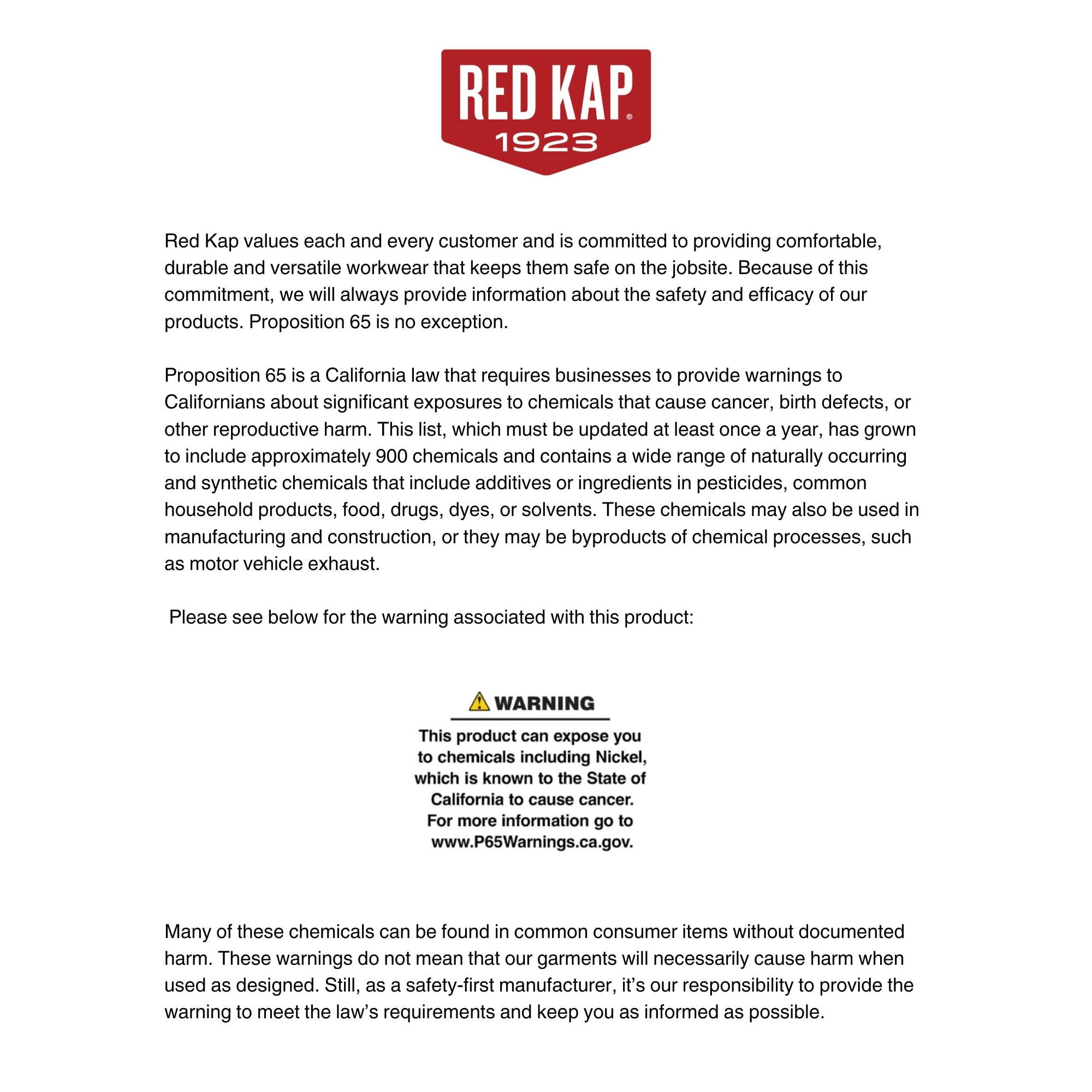 Red Kap Men's Utility Uniform Pant