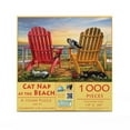 thumbnail image 3 of SUNSOUT INC - Cat Nap at the Beach - 1000 pc Jigsaw Puzzle by Artist: Celebrate Life Gallery - Finished Size 19" x 30" - MPN# 30112, 3 of 5