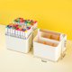 thumbnail image 1 of Handheld Color Pen Marker Pen Storage Box Divided Into Compartments Large Capacity Pen Holders Organizing Student Brushes Desktop Stationery Storage Box, 1 of 5