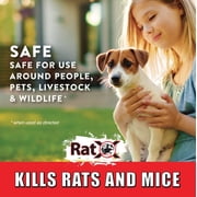 RatX Rodent Killer Bait Pellets for Rats & Mice – Poison Free, Pet Safe Indoor & Outdoor Use Pellets 8 oz. Bag - 620100