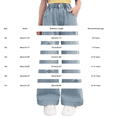 thumbnail image 3 of TIREOW Girls Loose Fit Casual Jeans Straight Wide Leg Elastic Waist Denim Pants Star Embroidered Baggy Denim Trousers(Blue,13-14 Years), 3 of 7