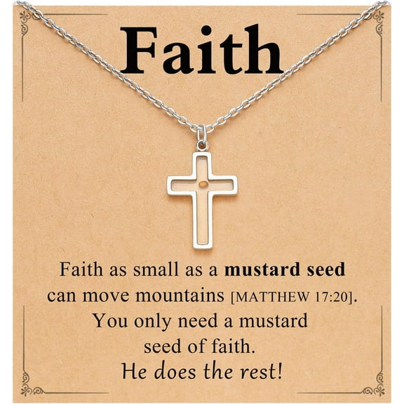 Silver/Gold Moving Mountains-Faith Necklace for Women Gifts Christian Graduation Gifts
