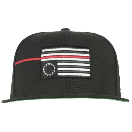 - Black Scale Red Rebel Fitted Cap Headwear Hat BLVCK SCVLE Fashion Mens Black