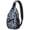Blue, variant on Dentist Gifts, Dental Hygiene Tooth and Teeth Pattern Travel Sling Backpack Lightweight Durable