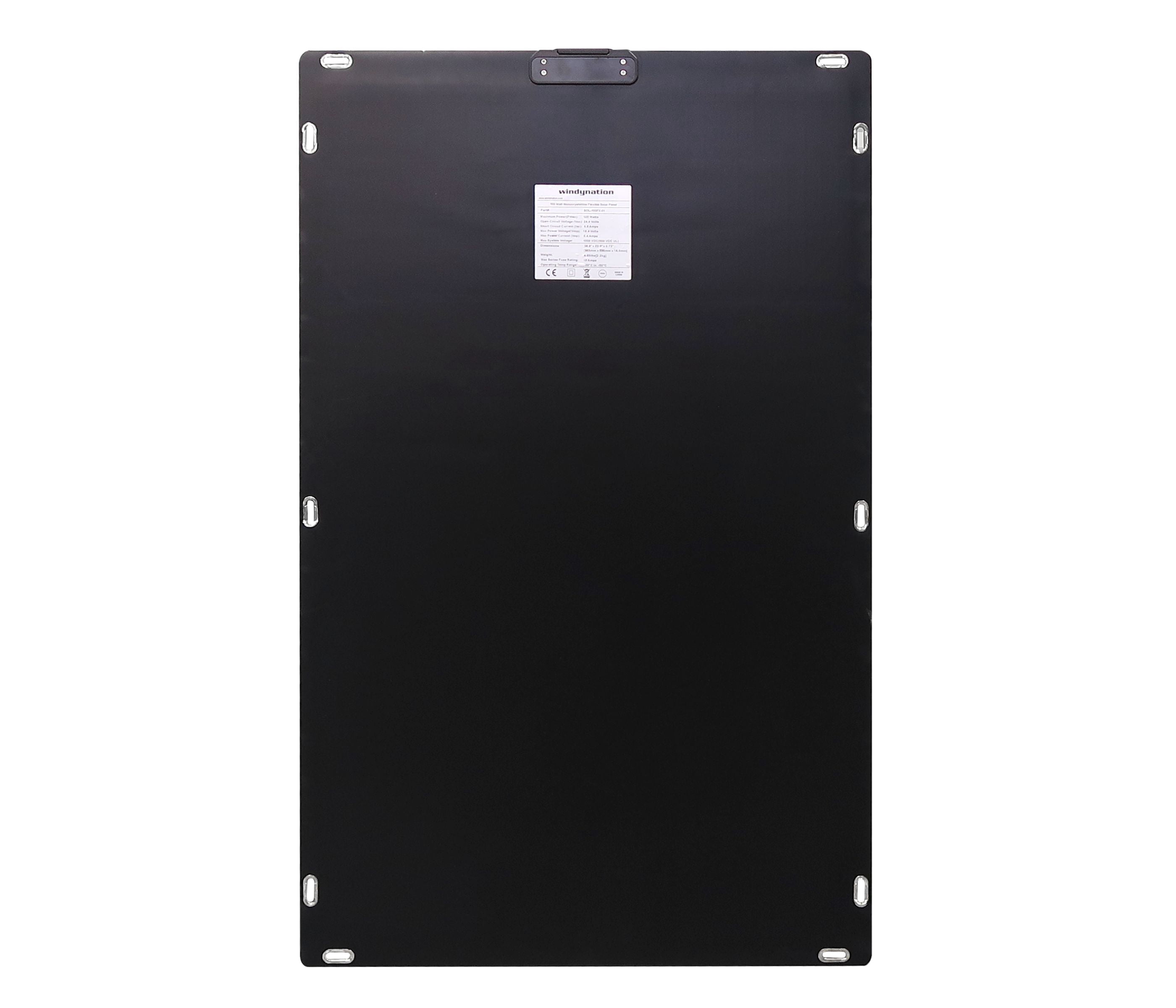 Flextreme 100 Watt 12-Volt Flexible Thin Lightweight Monocrystalline ETFE Solar Panel - Bends 360 Degrees