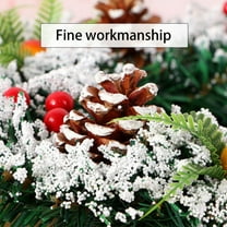 Christmas Wreaths for Wall Front Door with Lights Artificial Eucalyptus Leaf Greenery Wreath Indoor Outdoor for Porch Window Wall Farmhouse Home Holiday Hanging Decor 11.81 inch