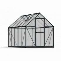 6 x 10 ft. Mythos Greenhouse, Gray