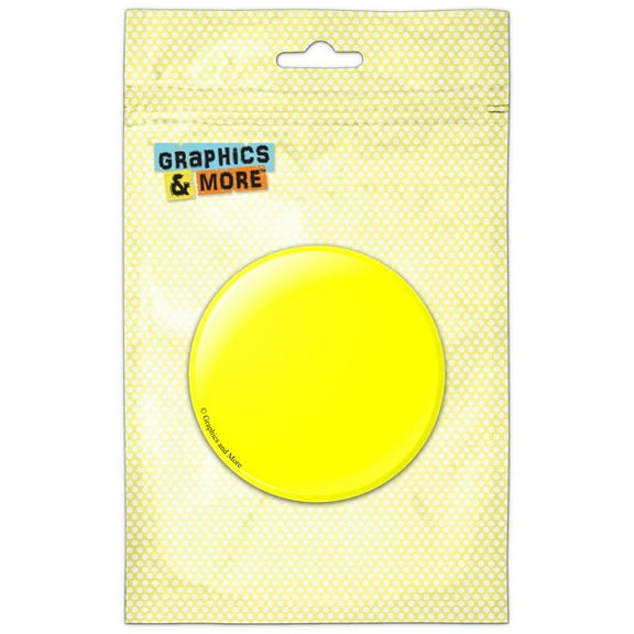 Solid Color Yellow Refrigerator Button Magnet