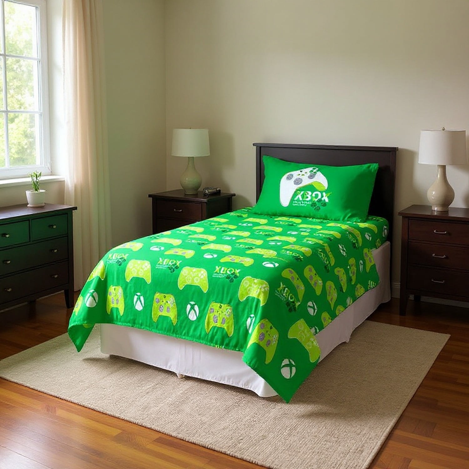 XBOX 3D Hardware Kids 3-Piece Twin Sized Sheet Set, Multicolor
