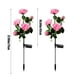 thumbnail image 3 of Fiudx Luces Solares de Flores, Lámparas Decorativas de Cinco Cabezales, Iluminación Exterior Resistente a La Intemperie, Diseño de Energía Solar de Bajo Consumo, Ideal para Jardines, Patios y Césped,, 3 of 6