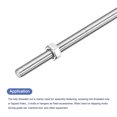 thumbnail image 4 of 5Pack M3 x 100mm Fully Threaded Rod with 10 Pack Hex Nuts, 1.25mm Thread Pitch 304 Stainless Steel, 4 of 7
