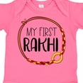 thumbnail image 4 of Inktastic My 1st Rakhi Bracelet, Raksha Bandhan Red and Gold Bracelet Boys or Girls Baby Bodysuit, 4 of 5