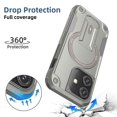 thumbnail image 3 of For iPhone 11 Case, iPhone 11 Phone Case [Compatible with Magsafe] [Built-in Invisible Stand] [Heavy Duty Drop Protection] Shockproof Rugged Protective Magnetic Cover Accessories,Grey, 3 of 7