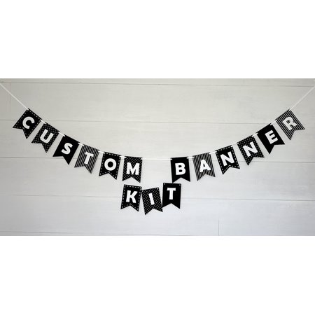Custom Banner Kit Bunting Letters Laser Cut Felt Customizable