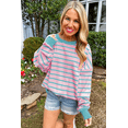 thumbnail image 4 of Ushdele Flirty Pink Stripes - Easy Fit Sweater, Your Style Staple!, 4 of 8