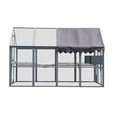 thumbnail image 2 of YIORTWO Large Cat House Outdoor Catio Enclosures, 110" Wooden Cat Catio Outdoor Kitty House with Bridges, Platforms, Small Houses & Waterproof Cover, Dark Grey, 2 of 6
