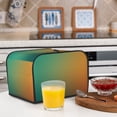 thumbnail image 6 of Daiia Orange To Teal Gradient Pattern 4 slice Toaster Cover, Toaster Appliance Dust-proof Cover For Kitchen Small Appliance Dust Cover and Fingerprint Protection, 6 of 7
