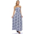 thumbnail image 5 of HA-EMORE Dress for Women Wrapped Strapless Waist Pleated Long Printed Vacation, 5 of 9